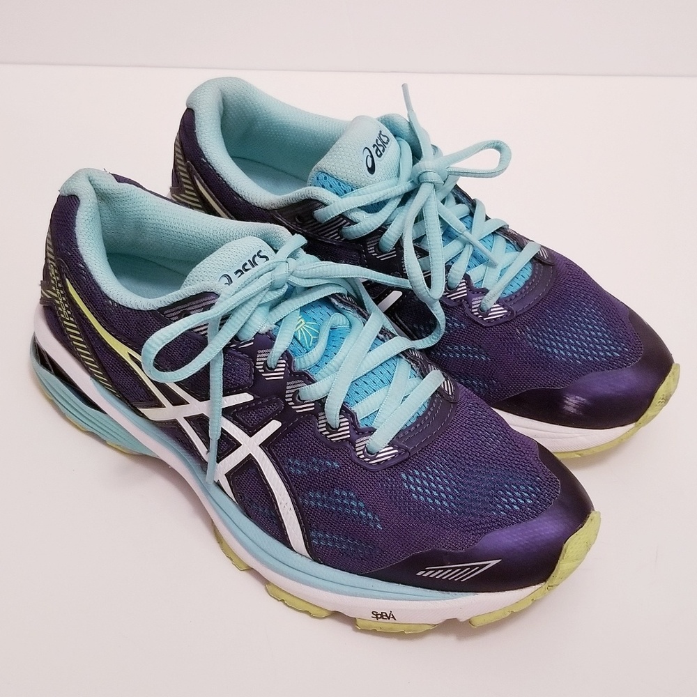 Asics Sz 7 Gt-1000 Blue/Purple Sneakers Shoes